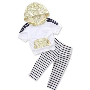 Sparkle hoodie and Legging Set